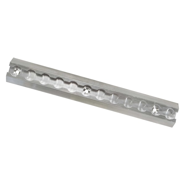 12" Airline-Style Angled Track - Aluminum